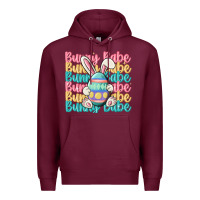 Burgundy bunny babe Premium Hoodie - MaliasSmallBusiness