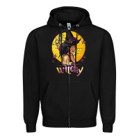 Black Be Witchy Black Witch Zipper Hoodie - texasbilliewilder
