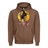 Chestnut Be Witchy Black Witch Zipper Hoodie - texasbilliewilder