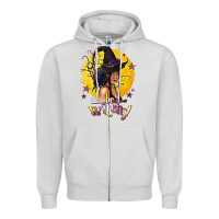 Dove Grey Be Witchy Black Witch Zipper Hoodie - texasbilliewilder