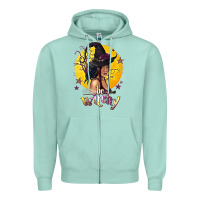 Seafoam Be Witchy Black Witch Zipper Hoodie - texasbilliewilder