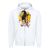 White Be Witchy Black Witch Zipper Hoodie - texasbilliewilder