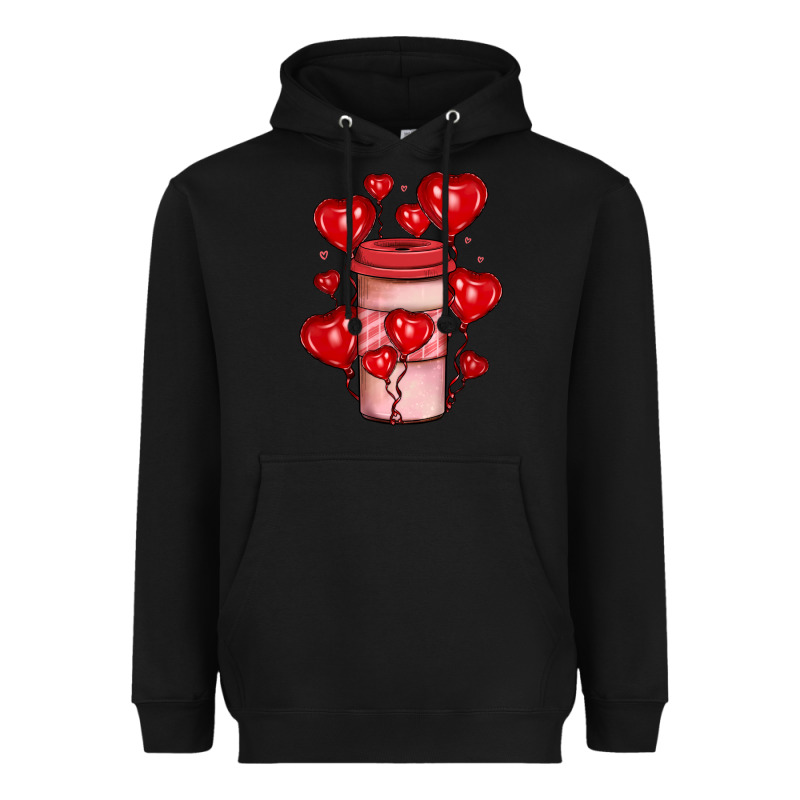 Valentines Day Coffee Heavyweight Hoodie by JahusDesignShop | Teevron