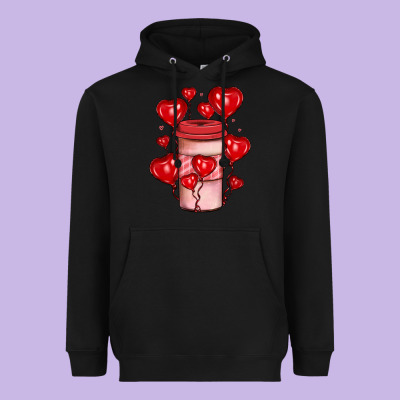 Valentines Day Coffee Heavyweight Hoodie Designed By Jahusdesignshop