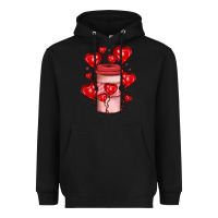 Black valentines day coffee Heavyweight Hoodie - JahusDesignShop