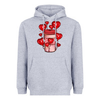 Heather Grey valentines day coffee Heavyweight Hoodie - JahusDesignShop