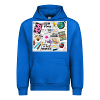 Cobalt teacher always learning Urban Hoodie - NancyCooperArtShop