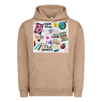 Pigment Burro teacher always learning Urban Hoodie - NancyCooperArtShop