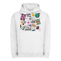 Pigment Lunar Rock teacher always learning Urban Hoodie - NancyCooperArtShop