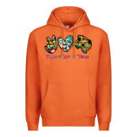 Carrot Peace Love Texas Premium Hoodie - RanaPortraitStore