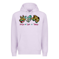 Lilac Peace Love Texas Premium Hoodie - RanaPortraitStore