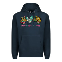 Navy Peace Love Texas Premium Hoodie - RanaPortraitStore