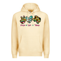 Pina Colada Peace Love Texas Premium Hoodie - RanaPortraitStore