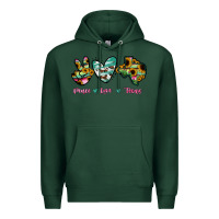 Sports Green Peace Love Texas Premium Hoodie - RanaPortraitStore