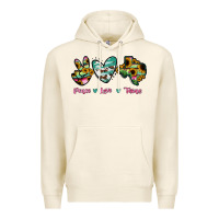 Tofu Peace Love Texas Premium Hoodie - RanaPortraitStore