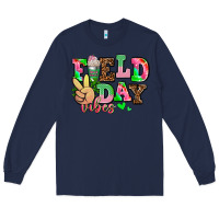 Navy field day vibes Long Sleeve Tee - AdoDesignShop