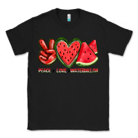 Black peace love watermelon Classic Tee - texasbilliewilder