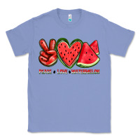 Colony Blue peace love watermelon Classic Tee - texasbilliewilder