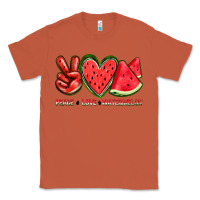 Copper peace love watermelon Classic Tee - texasbilliewilder