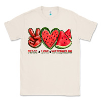 Natural peace love watermelon Classic Tee - texasbilliewilder