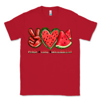Red peace love watermelon Classic Tee - texasbilliewilder
