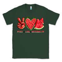 Sports Green peace love watermelon Classic Tee - texasbilliewilder