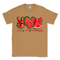 Toasted Coconut peace love watermelon Classic Tee - texasbilliewilder