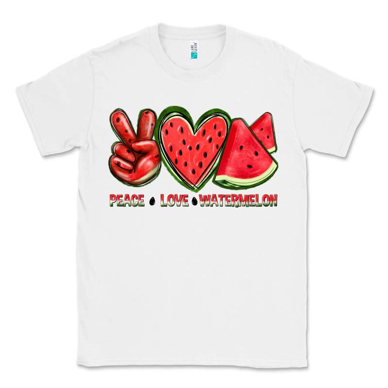 Peace Love Watermelon Classic Tee by texasbilliewilder | Teevron