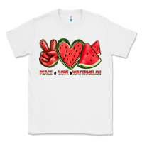 White peace love watermelon Classic Tee - texasbilliewilder