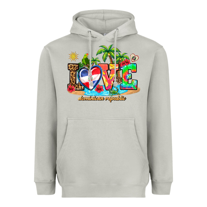 Love Dominican Republic Heavyweight Hoodie by AdoDesignShop | Teevron