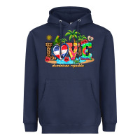 Navy love dominican republic Heavyweight Hoodie - AdoDesignShop