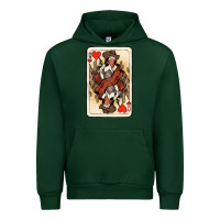 Foreset Green queen of hearts cowgirl Urban Hoodie - NancyCooperArtShop