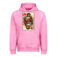 Fuchsia Pink queen of hearts cowgirl Urban Hoodie - NancyCooperArtShop