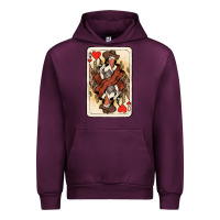 Mauve Wine queen of hearts cowgirl Urban Hoodie - NancyCooperArtShop