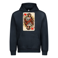 Navy queen of hearts cowgirl Urban Hoodie - NancyCooperArtShop