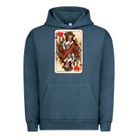 Pigment Midnight Navy queen of hearts cowgirl Urban Hoodie - NancyCooperArtShop