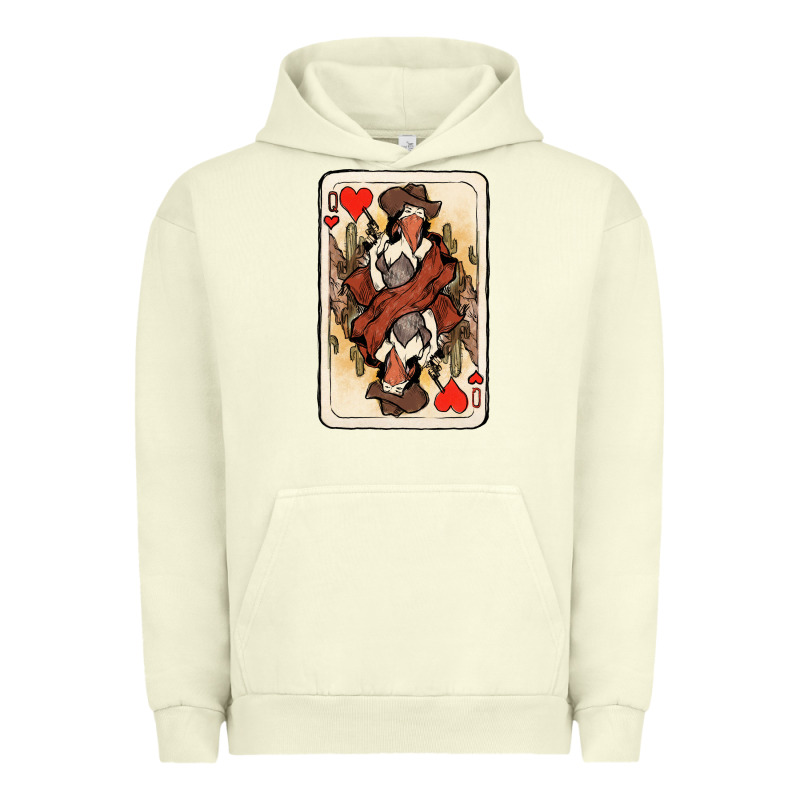 Queen Of Hearts Cowgirl Urban Hoodie by NancyCooperArtShop | Teevron