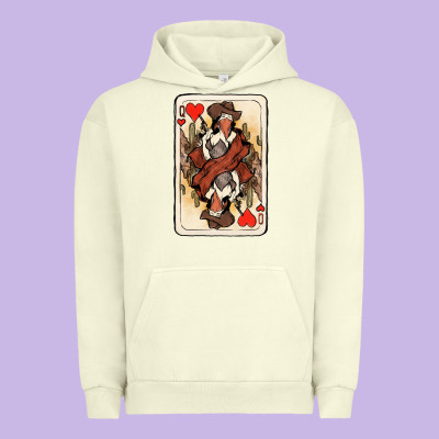 Queen Of Hearts Cowgirl Urban Hoodie Designed By Nancycooperartshop