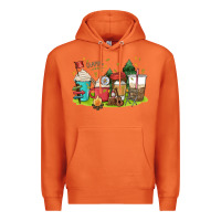 Carrot camp coffee drink Premium Hoodie - MaliasSmallBusiness
