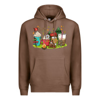 Chestnut camp coffee drink Premium Hoodie - MaliasSmallBusiness