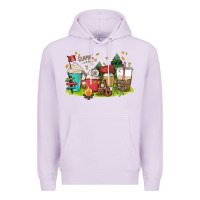 Lilac camp coffee drink Premium Hoodie - MaliasSmallBusiness