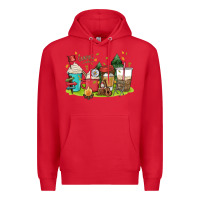 Red camp coffee drink Premium Hoodie - MaliasSmallBusiness