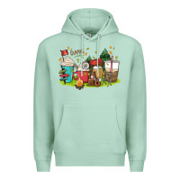 Seafoam camp coffee drink Premium Hoodie - MaliasSmallBusiness