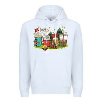 White camp coffee drink Premium Hoodie - MaliasSmallBusiness