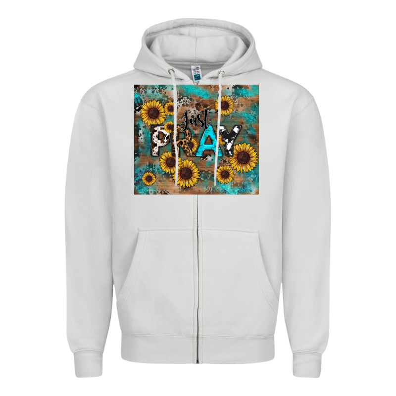 Just Pray Tumbler Zipper Hoodie by RanaPortraitStore | Teevron