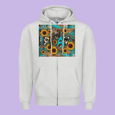 Just Pray Tumbler Zipper Hoodie Designed By Ranaportraitstore