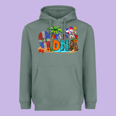 It's In My Dna Heavyweight Hoodie Designed By Adodesignshop