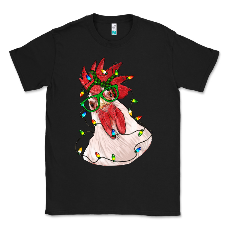 Christmas Rooster With Lights Classic Tee by RanaPortraitStore | Teevron