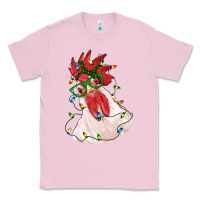Bubblegum Pink christmas rooster with lights Classic Tee - RanaPortraitStore