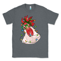 Charcoal Heather christmas rooster with lights Classic Tee - RanaPortraitStore